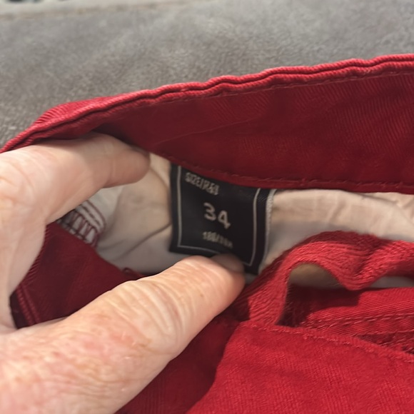 Red Cargo Pants - Picture 3 of 3